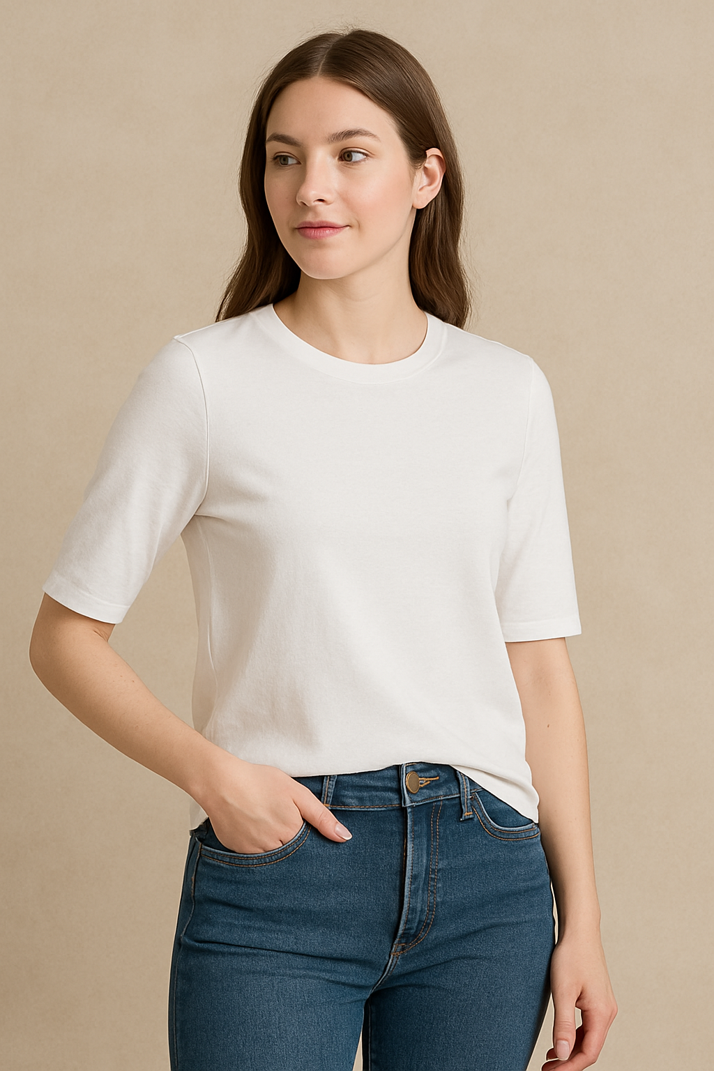 Ellene Cotton T-Shirt (White)