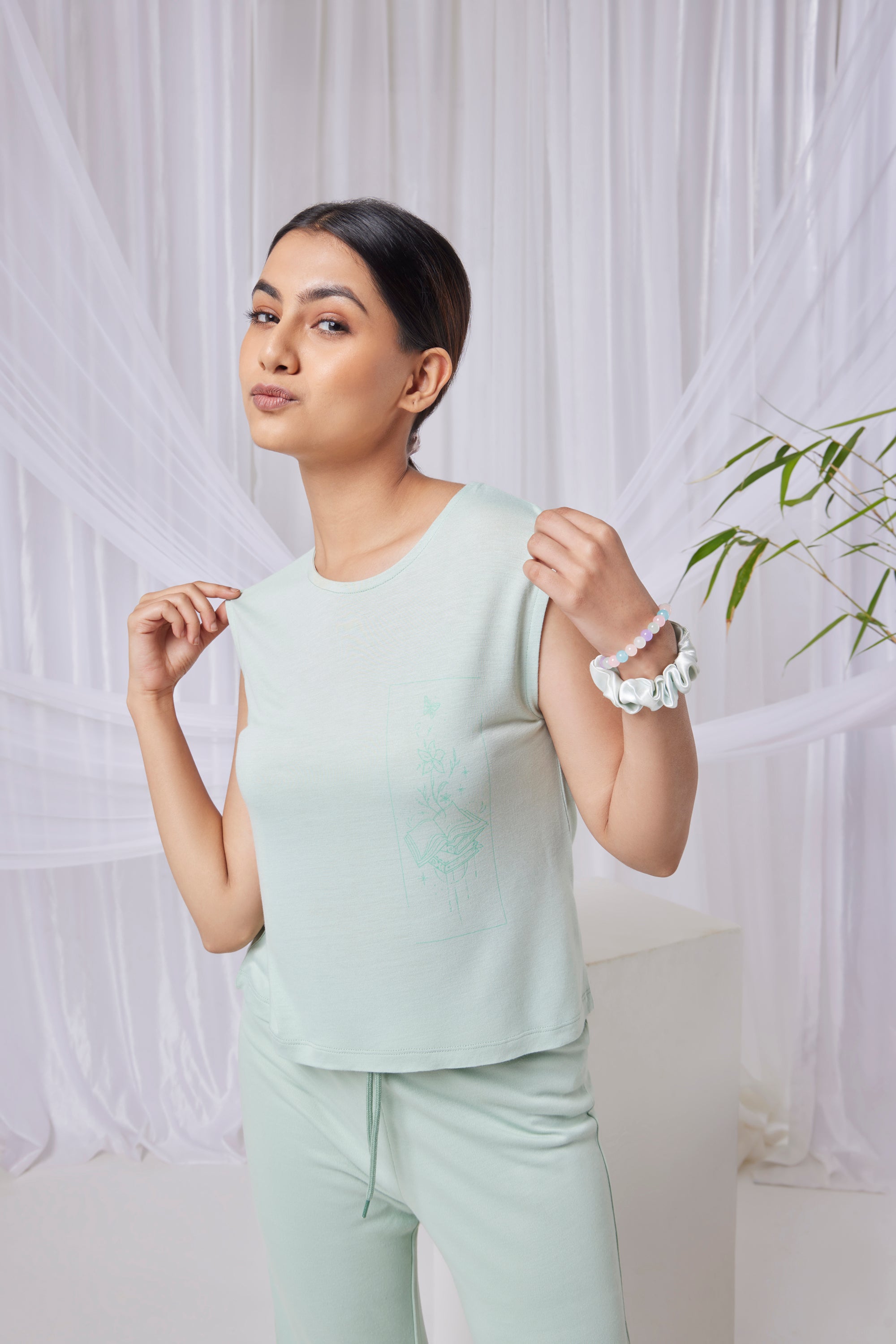 Aurora Top + Pant  (Fresh Mint)