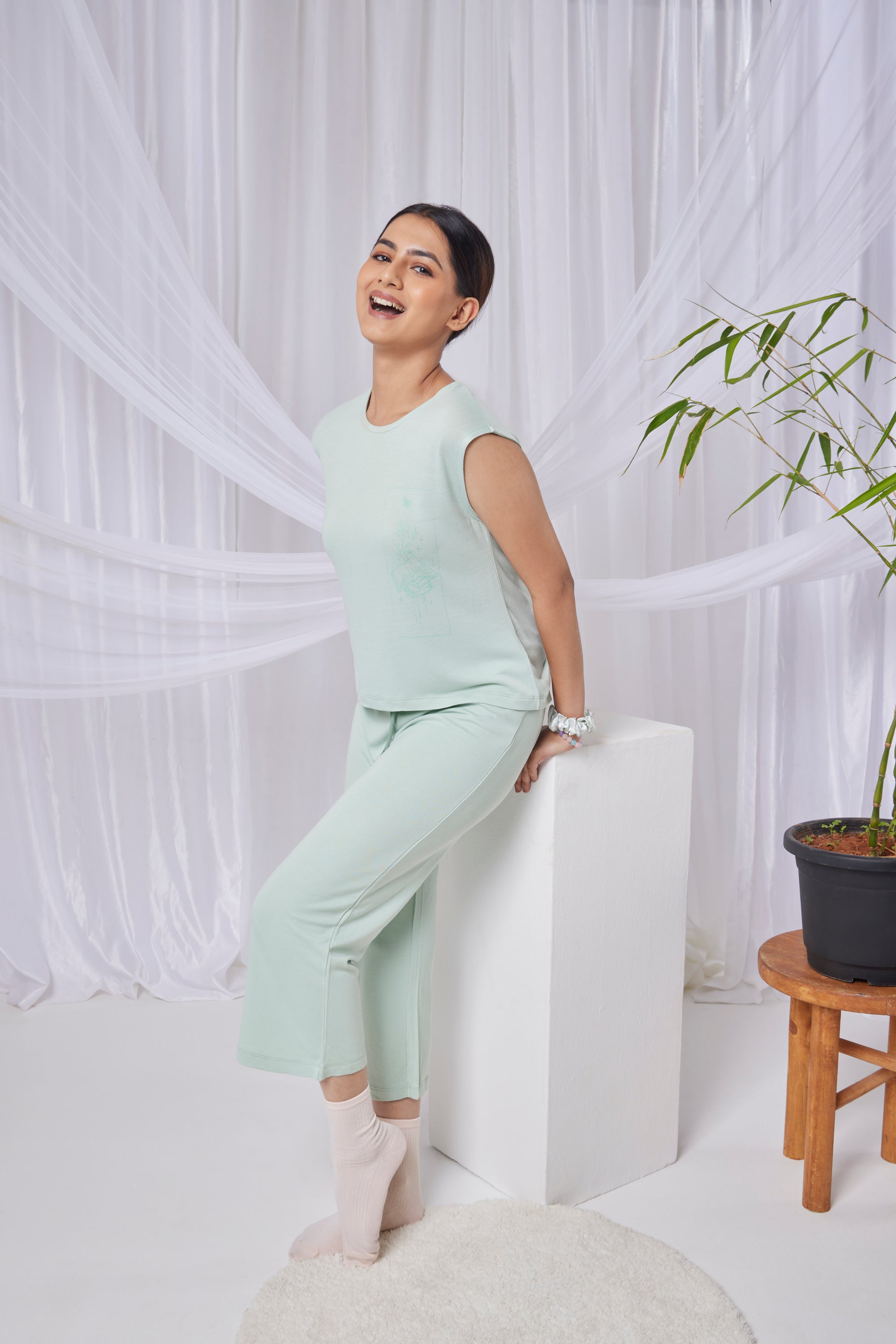 Nova Bamboo Pant  (Fresh Mint)