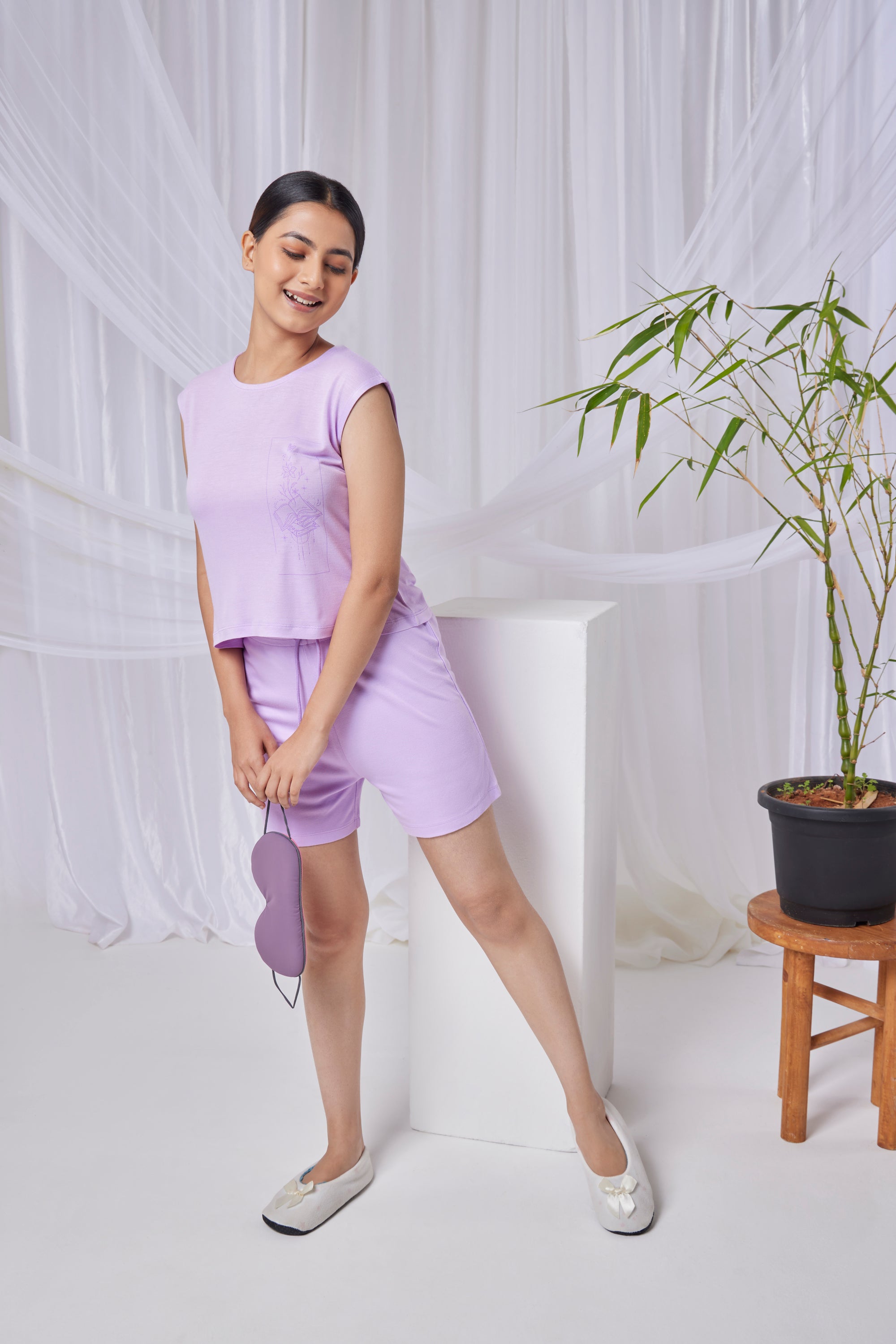 Aurora Bamboo Top  (Lavender)