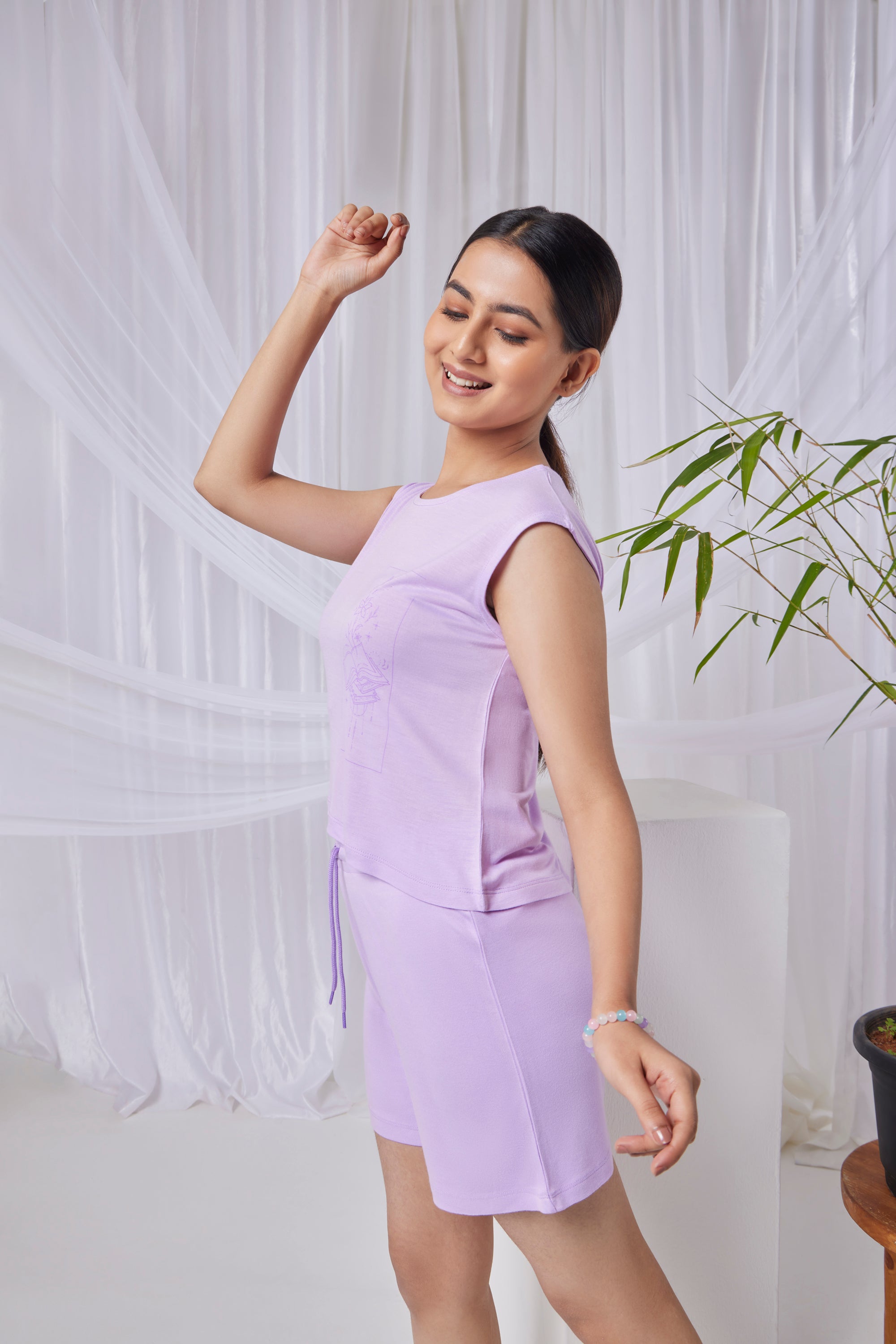 Aurora Bamboo Top  (Lavender)