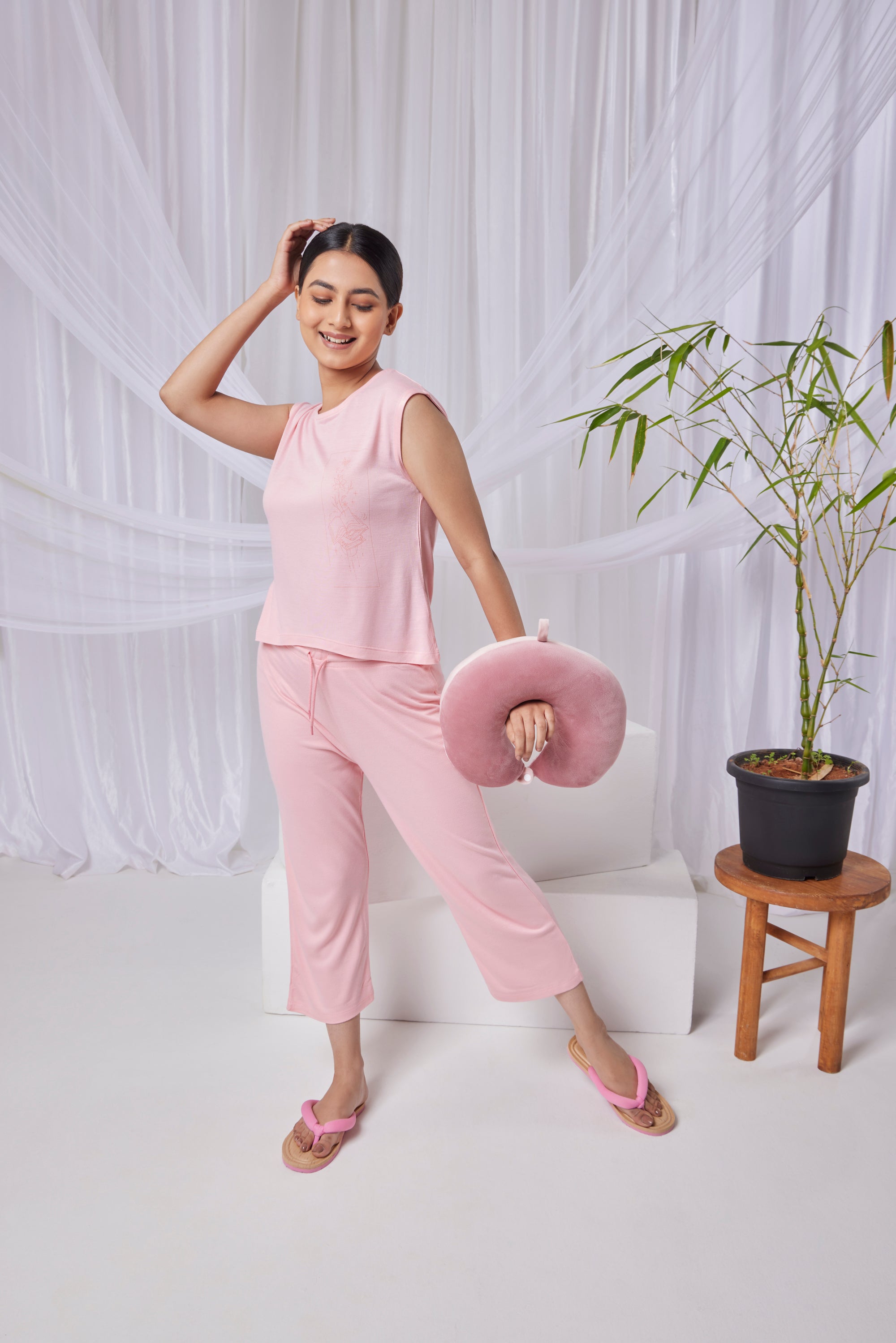 Nova Bamboo Pant  (Pink Candy)