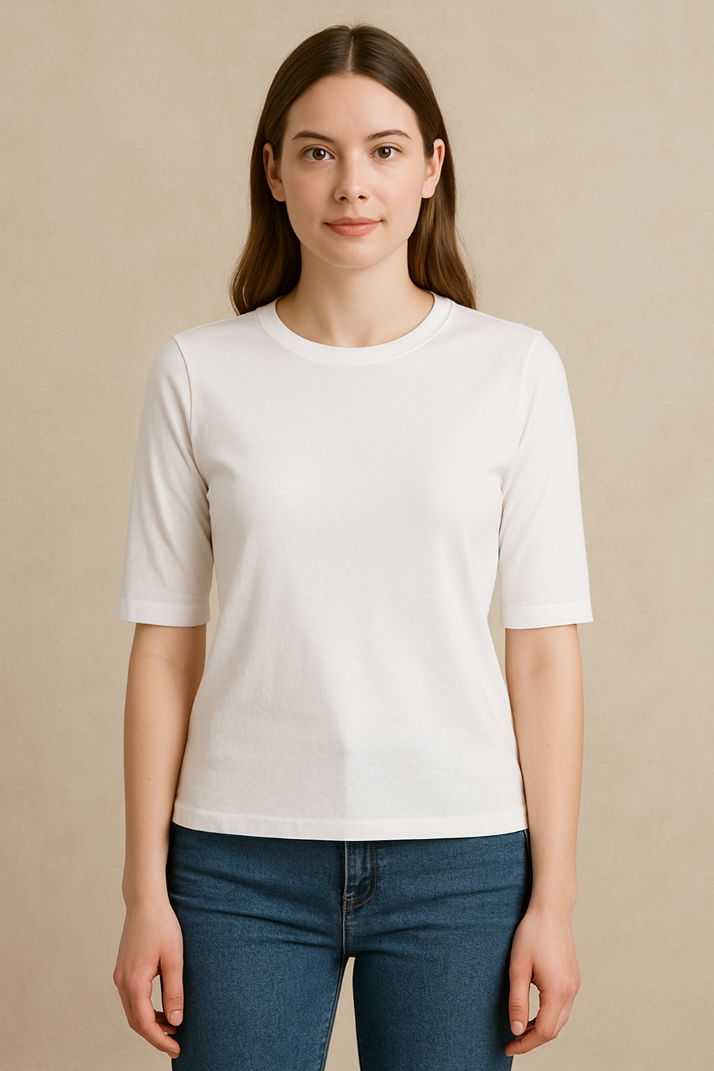 Ellene Cotton T-Shirt  (White)